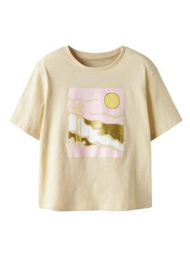 Maglietta Name It Jekan beige per ragazze