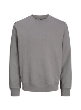 Felpa Jack and Jones Corecharge grigia per uomo