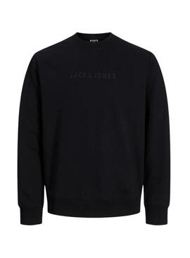 Felpa Jack and Jones Corecharge nera per uomo.