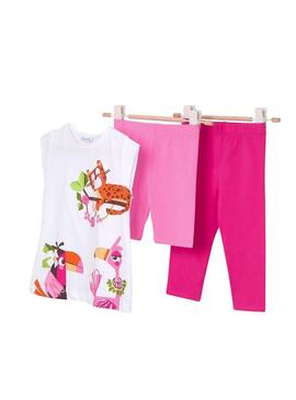 Set Mayoral Zoo rosa per ragazza