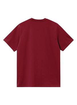 Maglietta Carhartt Chase bordeaux per uomo