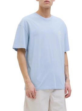 Maglietta Jack and Jones Charge blu per uomo