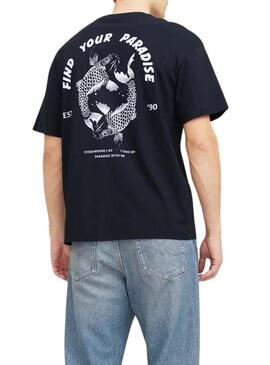 Maglietta Jack and Jones Charge nera per uomo