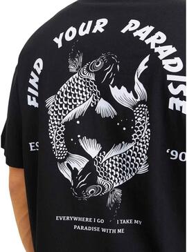 Maglietta Jack and Jones Charge nera per uomo