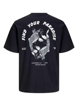 Maglietta Jack and Jones Charge nera per uomo
