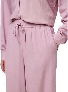 Pantaloni Pieces Pia Wide rosa per donna