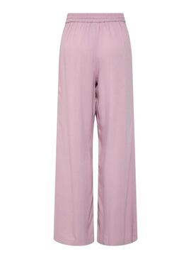Pantaloni Pieces Pia Wide rosa per donna