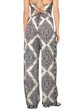 Pantaloni Only Hairon etnici bianchi e neri per donna