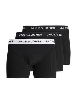 Pacco boxer Jack and Jones Solid nero per uomo