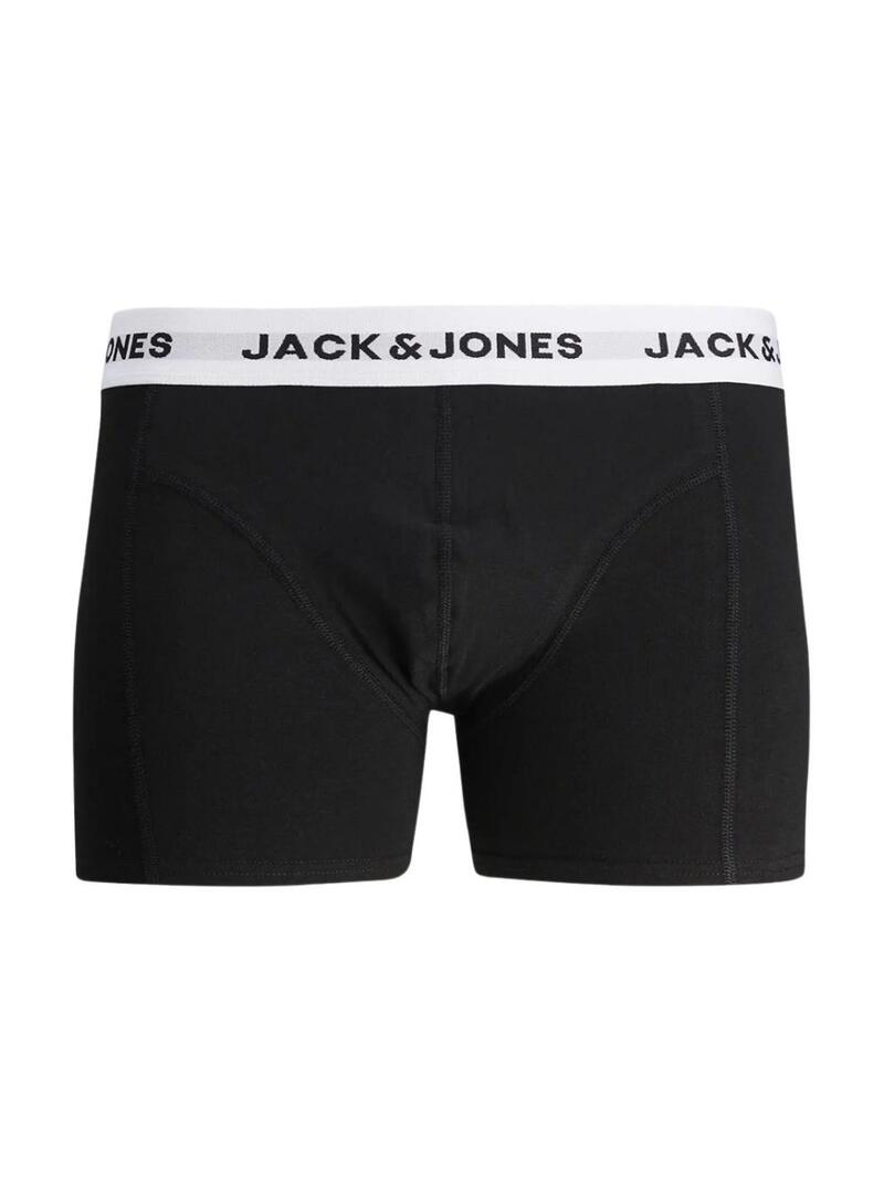 Pacco boxer Jack and Jones Solid nero per uomo