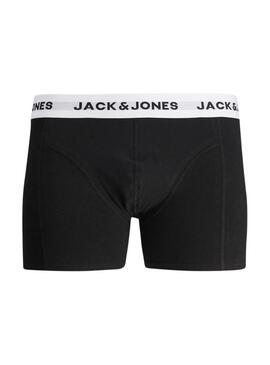 Pacco boxer Jack and Jones Solid nero per uomo