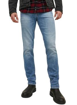 Pantaloni in denim Jack and Jones Tim Davis skinny per uomo