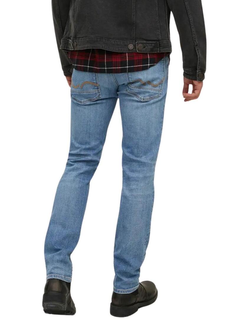 Pantaloni in denim Jack and Jones Tim Davis skinny per uomo