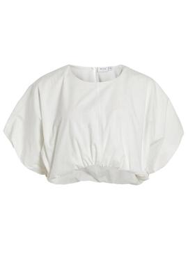 Top Vila Vibaluni bianco per donna