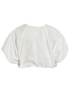 Top Vila Vibaluni bianco per donna