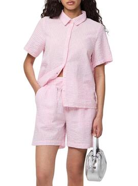 Camicia Pieces Sally rosa per donna