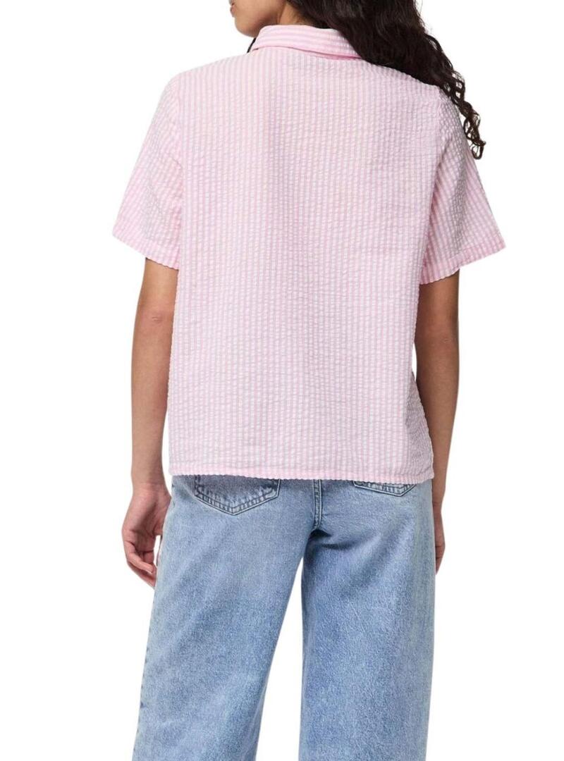 Camicia Pieces Sally rosa per donna