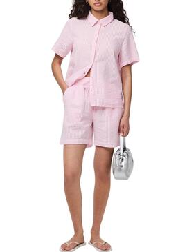 Camicia Pieces Sally rosa per donna