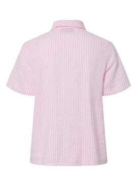 Camicia Pieces Sally rosa per donna