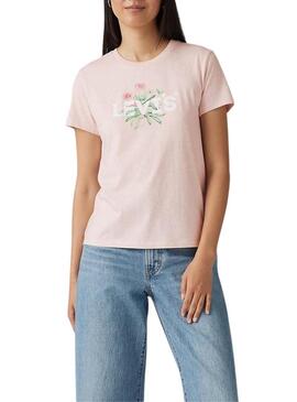 Maglietta Levis The Perfect Tee rosa per donna