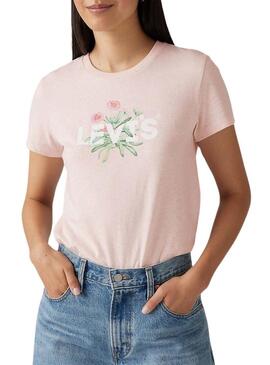 Maglietta Levis The Perfect Tee rosa per donna