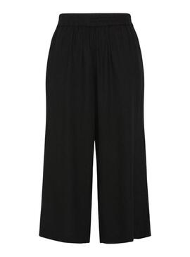Pantaloni Pieces Pia neri per donna.