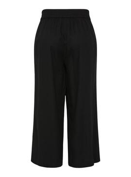 Pantaloni Pieces Pia neri per donna.