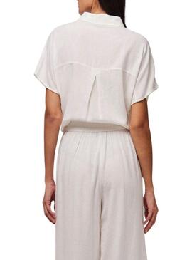 Camicia Pieces Pia bianca per donna