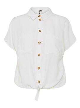 Camicia Pieces Pia bianca per donna
