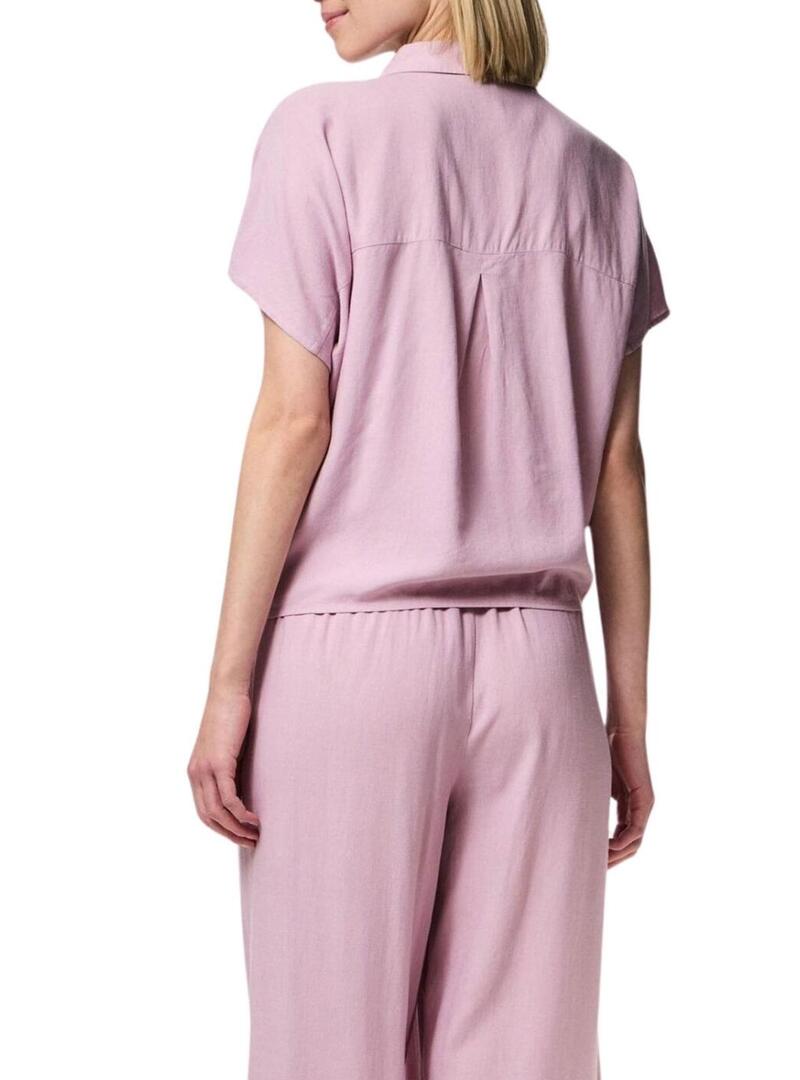 Camicia Pieces Pia rosa per donna
