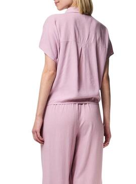 Camicia Pieces Pia rosa per donna