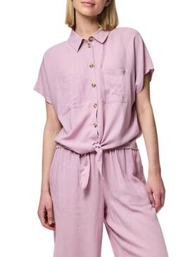 Camicia Pieces Pia rosa per donna