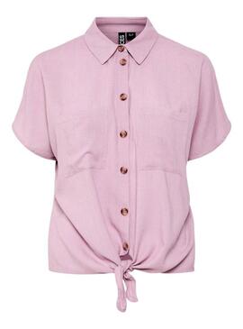 Camicia Pieces Pia rosa per donna