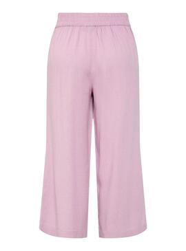 Pantaloni Pieces Pia rosa per donna