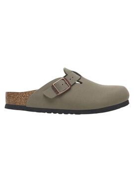 Zoccoli Birkenstock color topo per bambino e bambina.