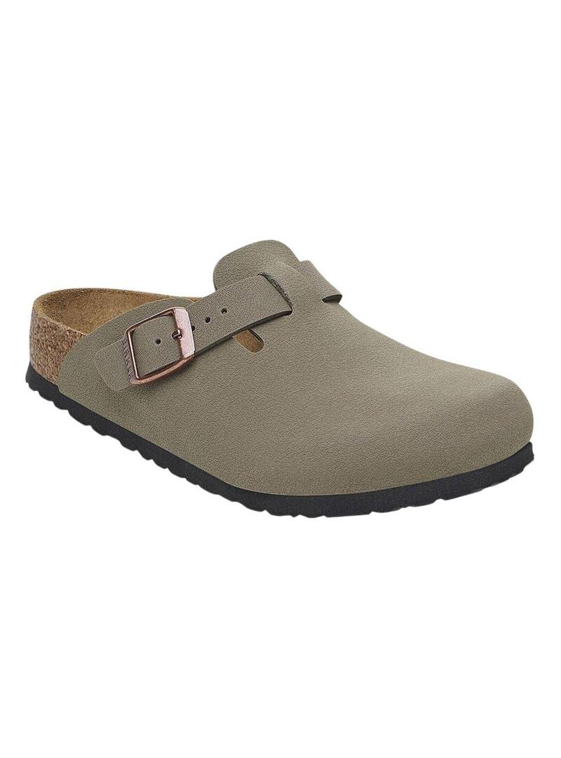Zoccoli Birkenstock color topo per bambino e bambina.