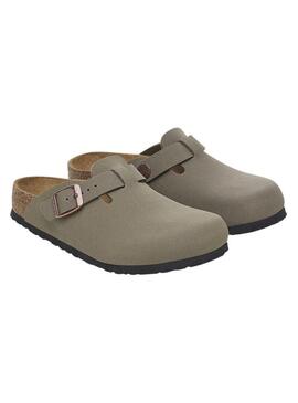 Zoccoli Birkenstock color topo per bambino e bambina.