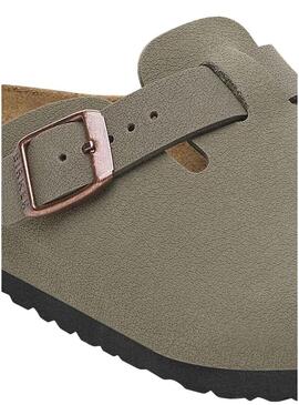 Zoccoli Birkenstock color topo per bambino e bambina.