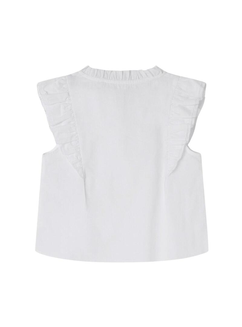 Camicetta Pepe Jeans Monica bianca per ragazza