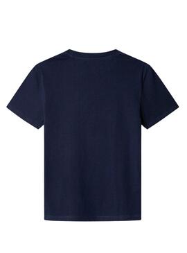 Maglietta Pepe Jeans Alex blu scuro per bambino