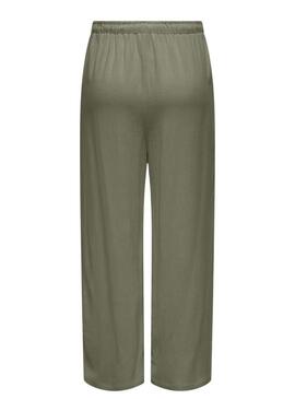 Pantaloni Only Siesta verde per donna.