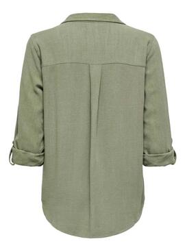 Camicia Only Yasmin verde per donna