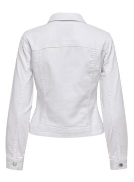 Giacca di jeans Only Wonder bianca da donna