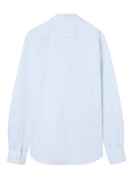 Camicia Silbon Oxford a righe verdi per uomo