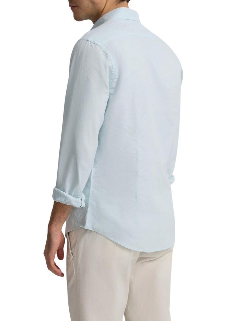 Camicia sportiva oxford verde chiaro liscia