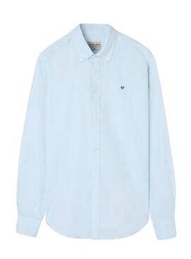 Camicia sportiva oxford verde chiaro liscia