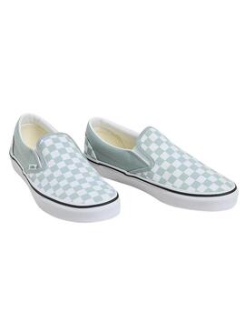 Scarpa Vans Classic Slip-On turchese per donna.