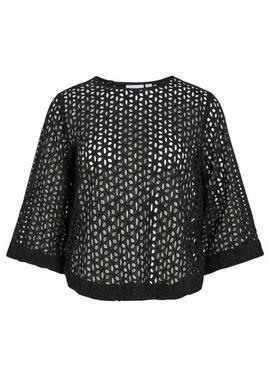Top Vila Viakisa nero per donna