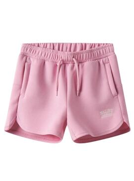 Pantaloni corti Name It Jugel rosa per ragazza