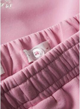 Pantaloni corti Name It Jugel rosa per ragazza